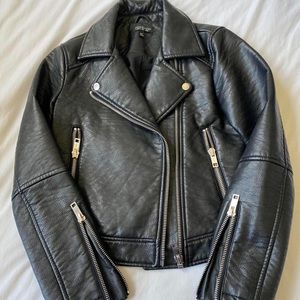 Topshop faux leather jacket